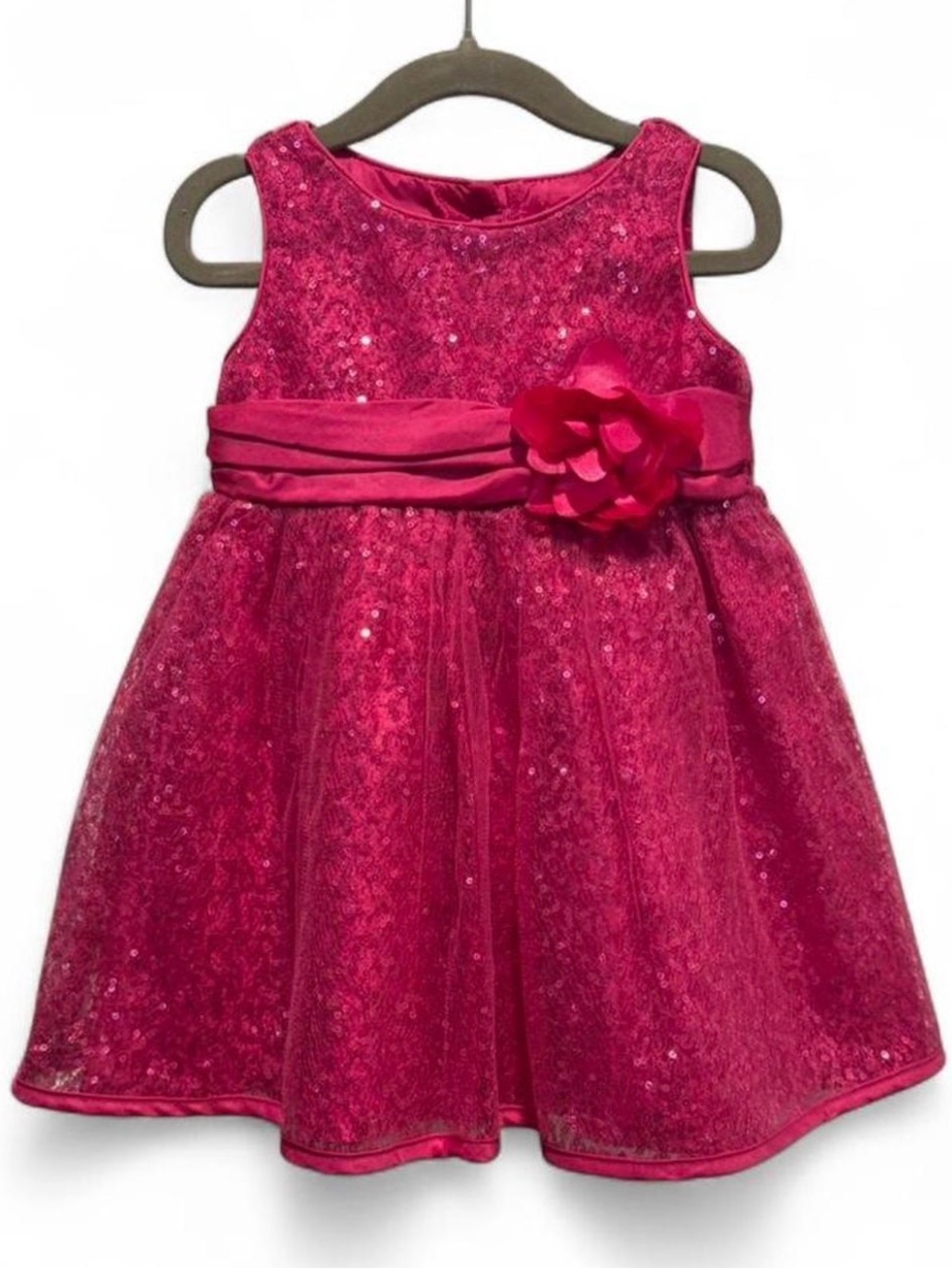 Youngland Bright Pink Girls Party Dress